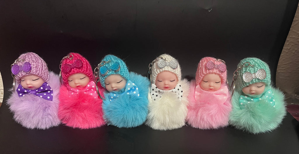 Fuzzy Baby Key Chain