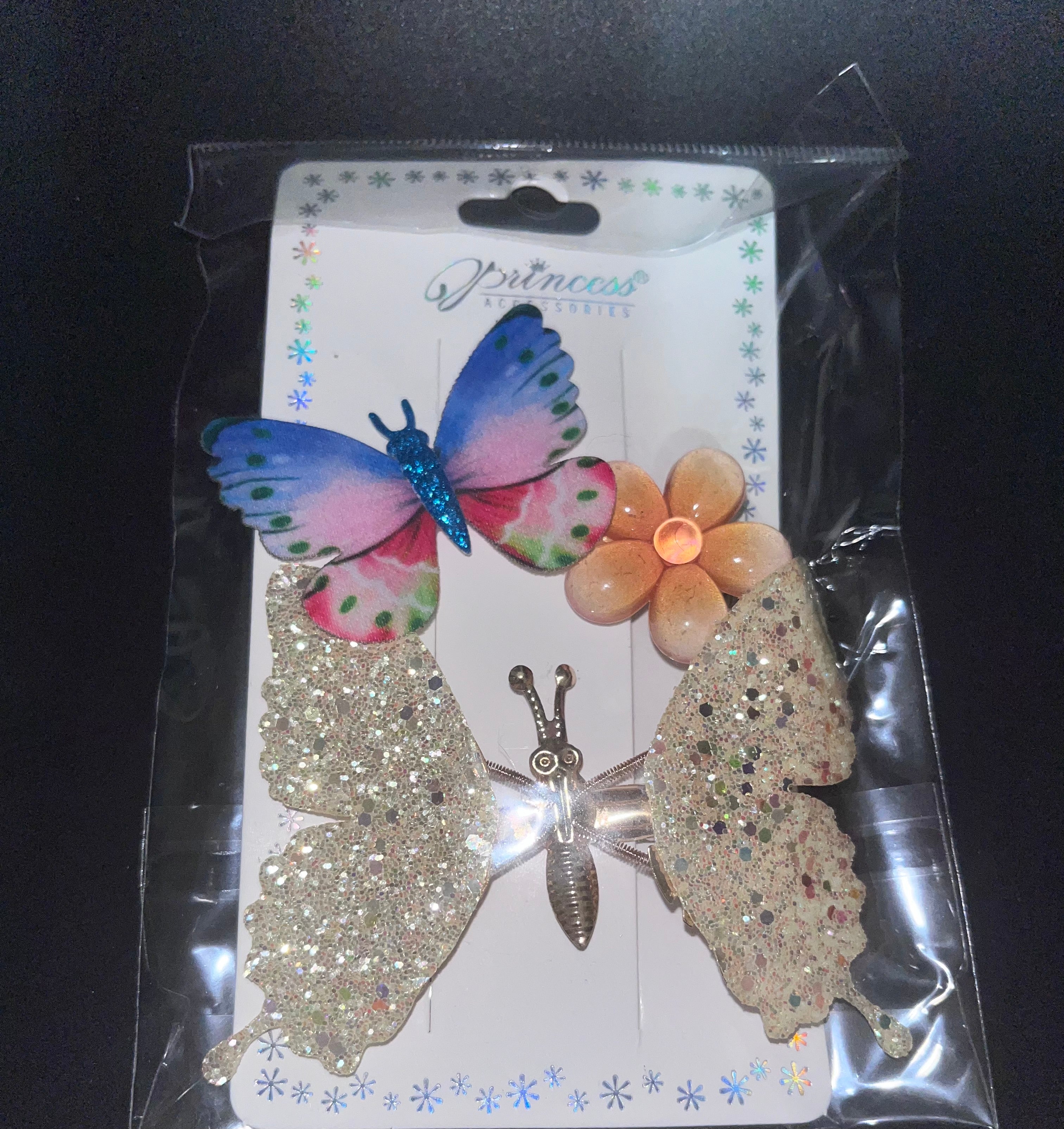 Butterflies and Flower Hair pins